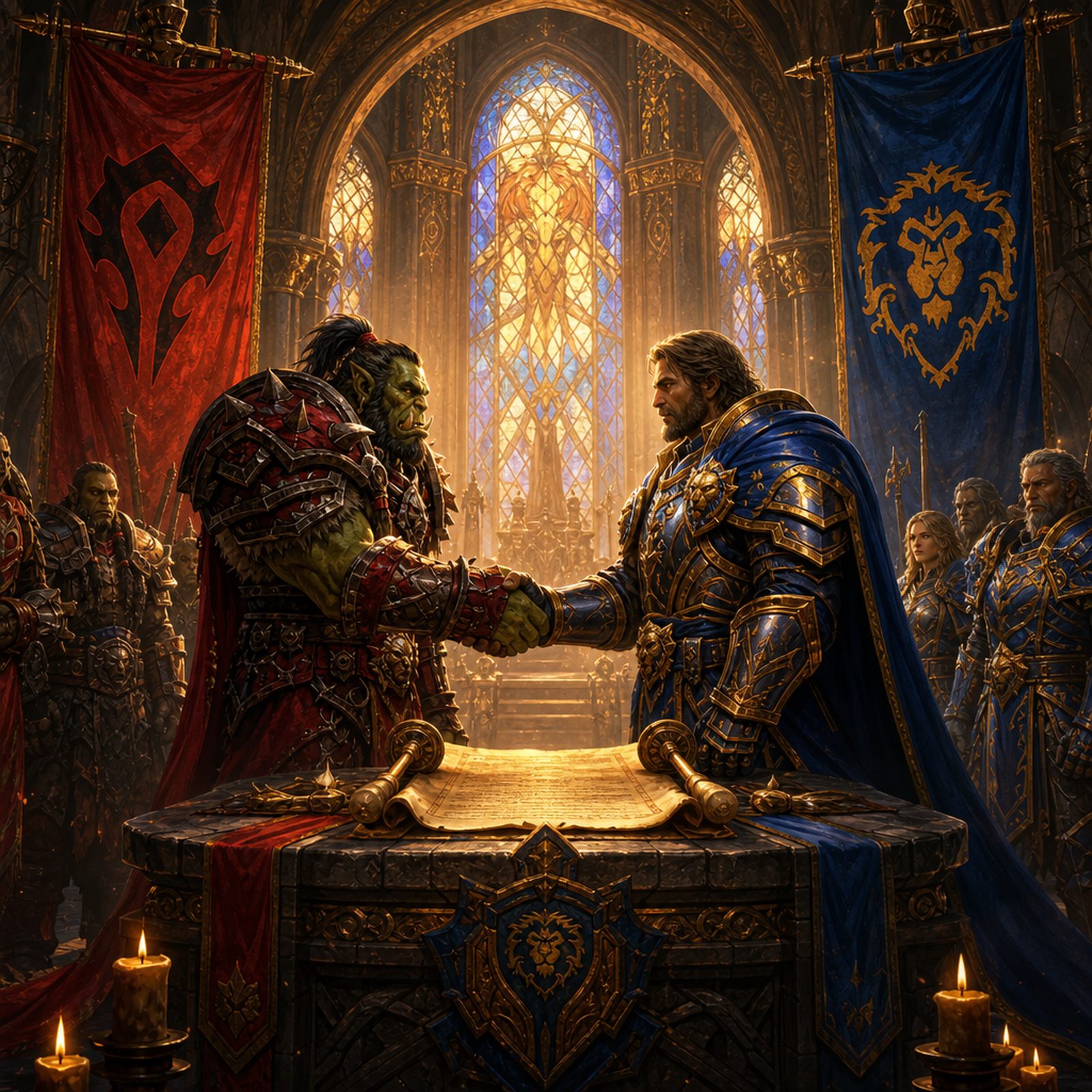 The Pact ceremony in the cathedral